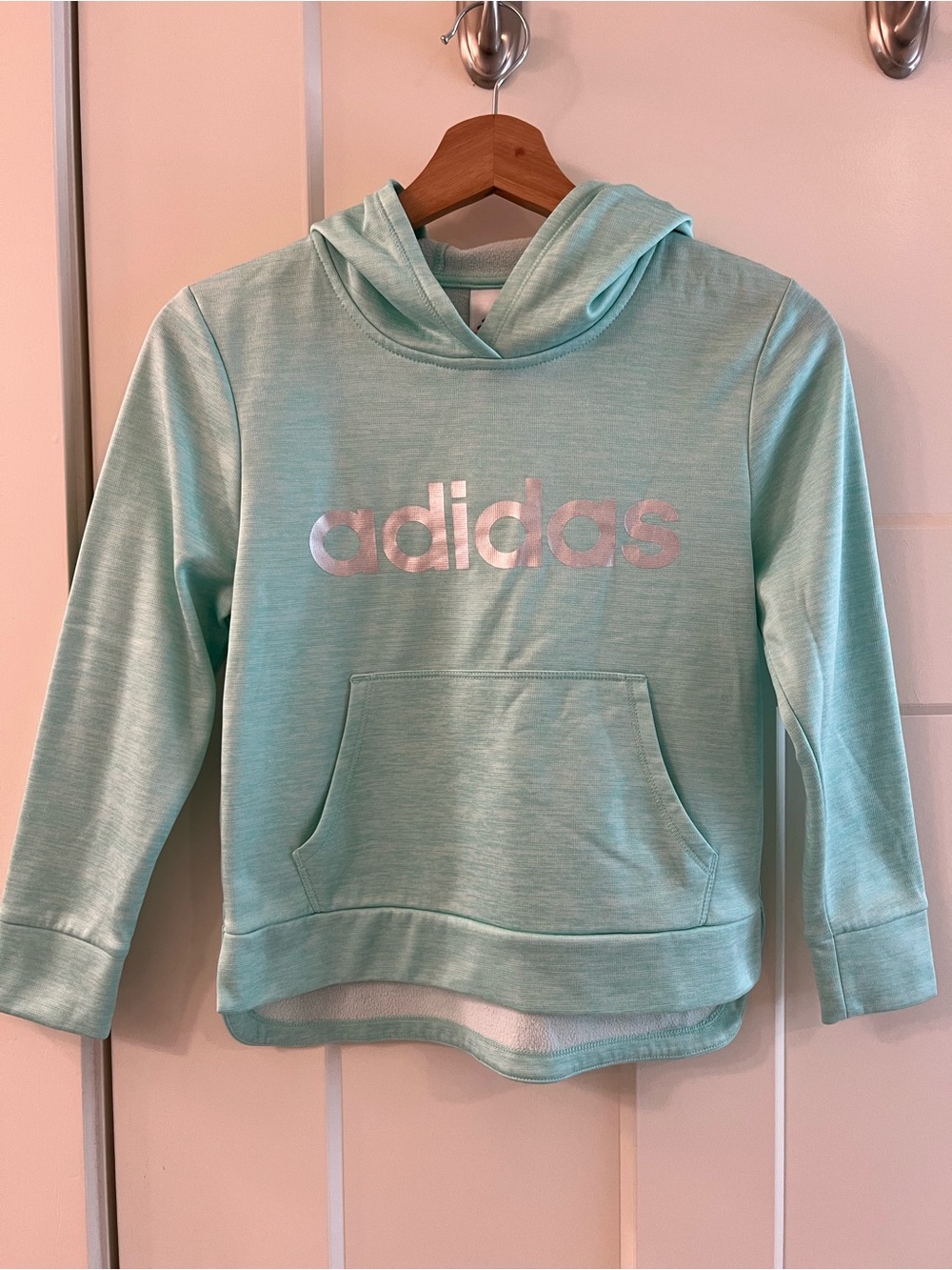 adidas Girls' Mint Hooded Sweatshirt- Size Medium